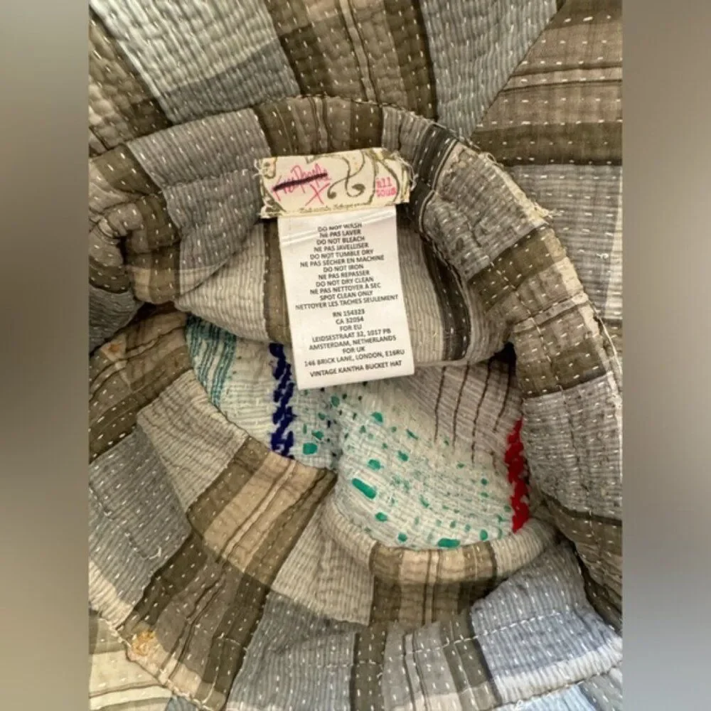 Free People Vintage Kantha Bucket Hat NWOT $98 - Picture 6 of 8
